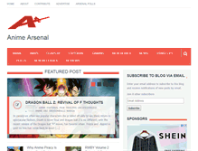 Tablet Screenshot of animearsenal.com